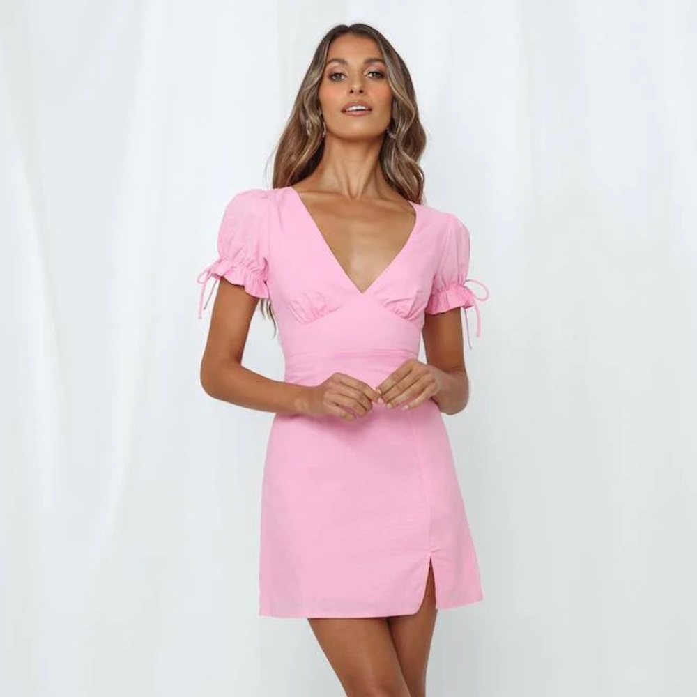 Sweet Acacia Alice Elle dress pink designed in Australia Cotton mini XS cotton